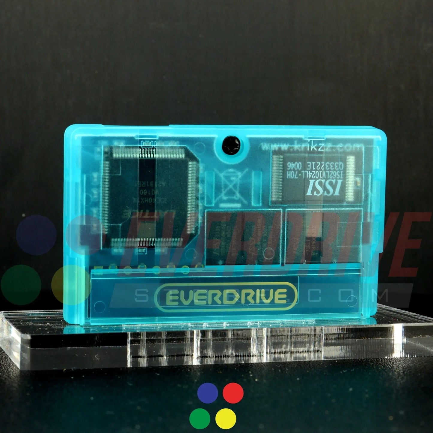 Everdrive GBA Mini - Frosted Turquoise Krikzz