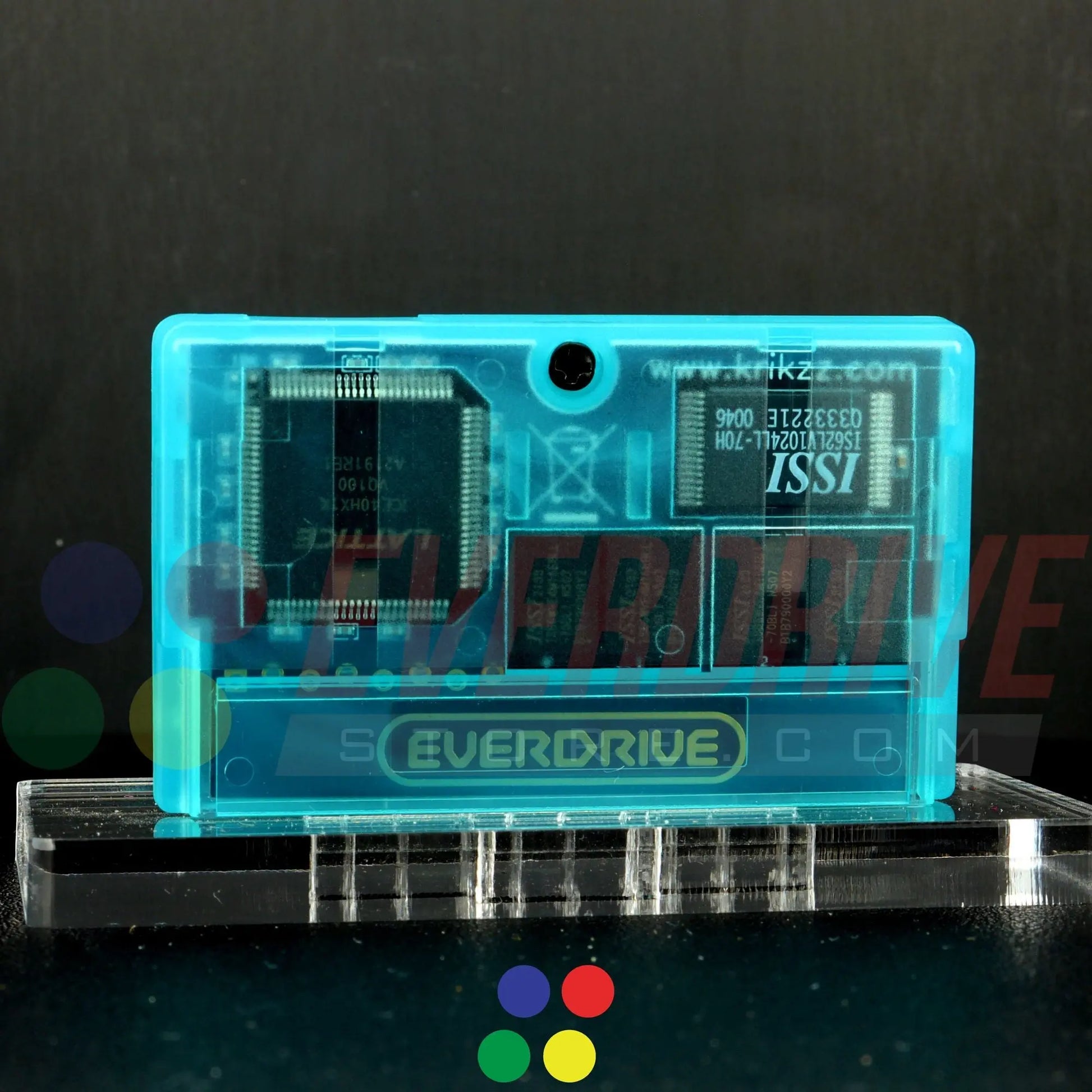 Everdrive GBA Mini - Frosted Turquoise Krikzz