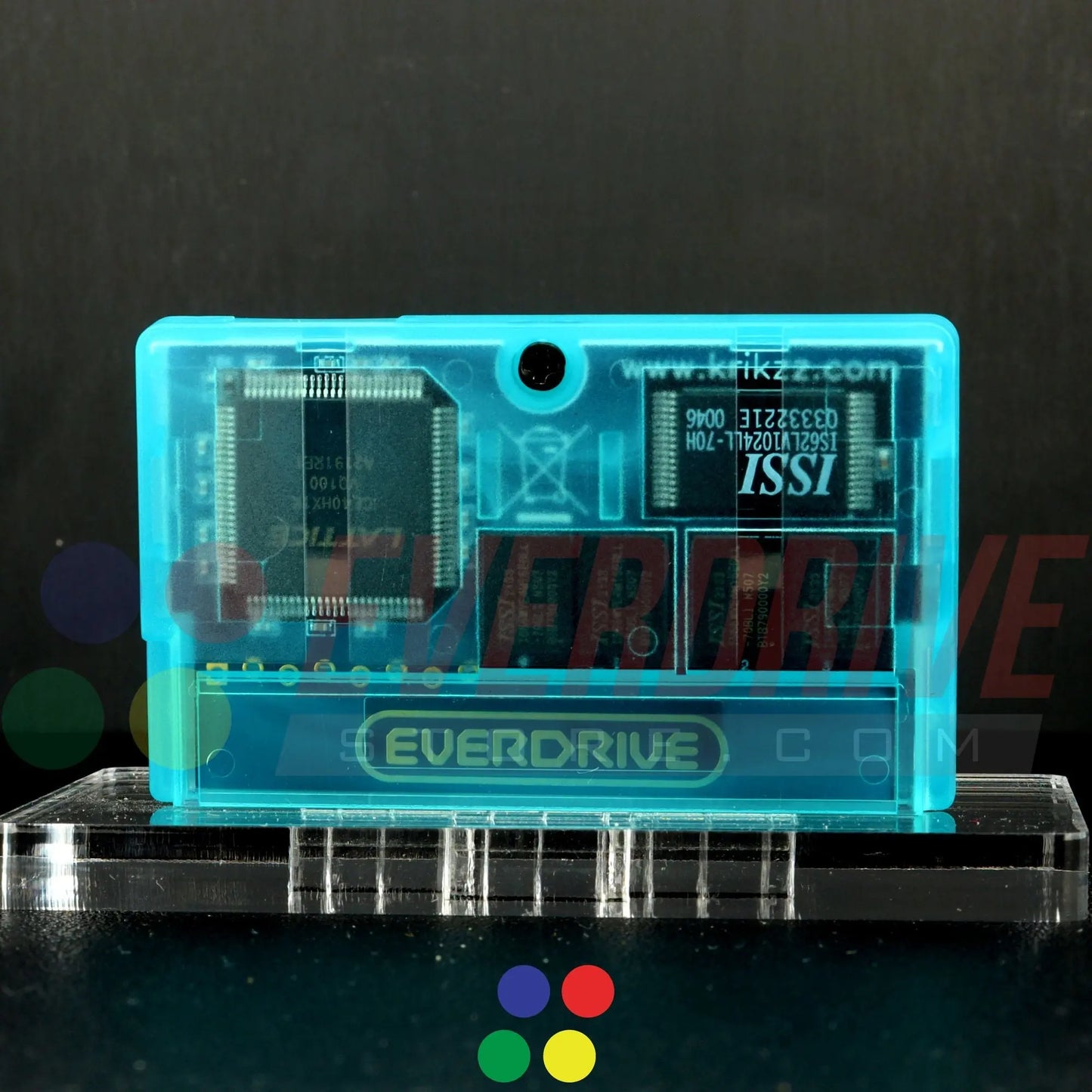 Everdrive GBA Mini - Frosted Turquoise Krikzz