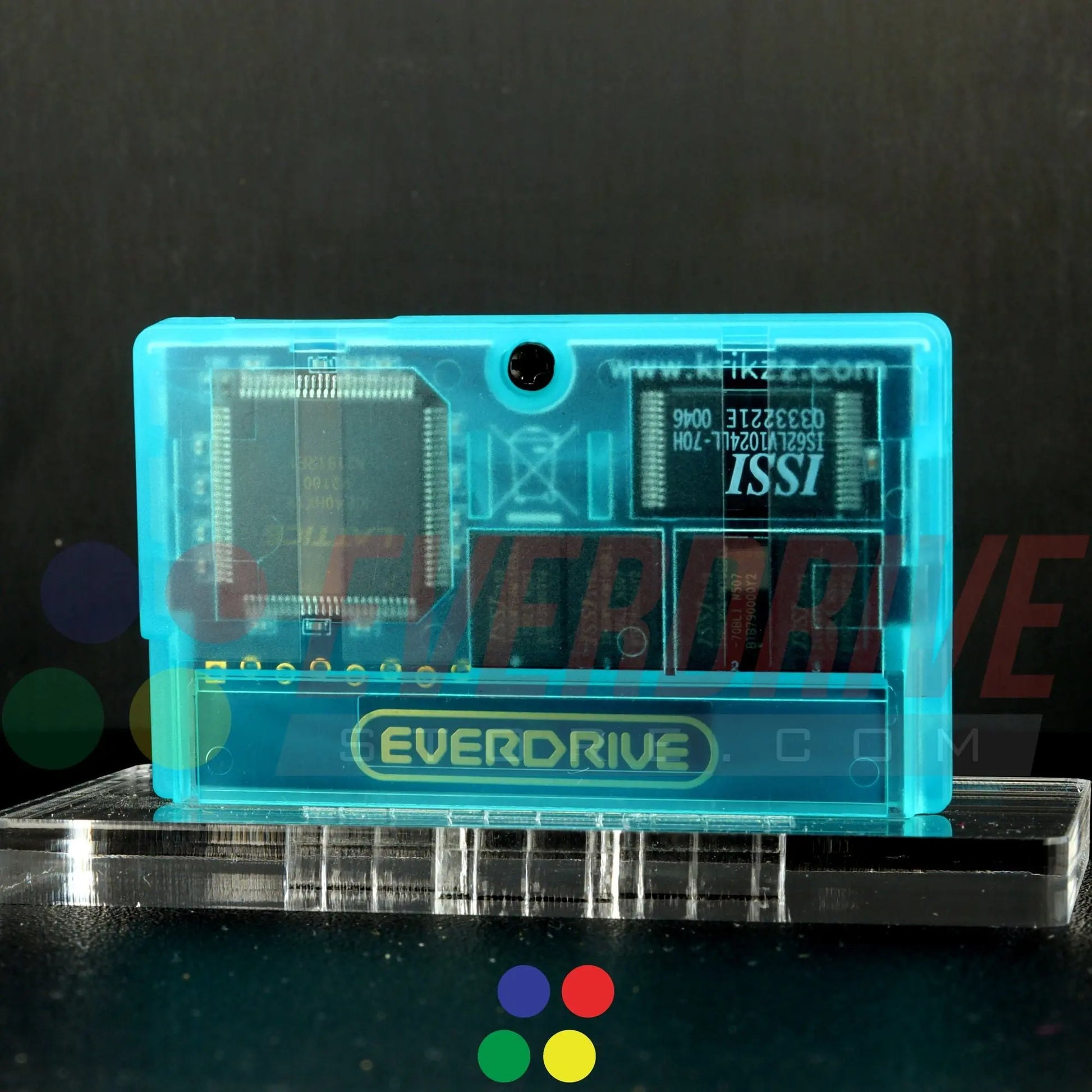 Everdrive GBA Mini - Frosted Turquoise Krikzz