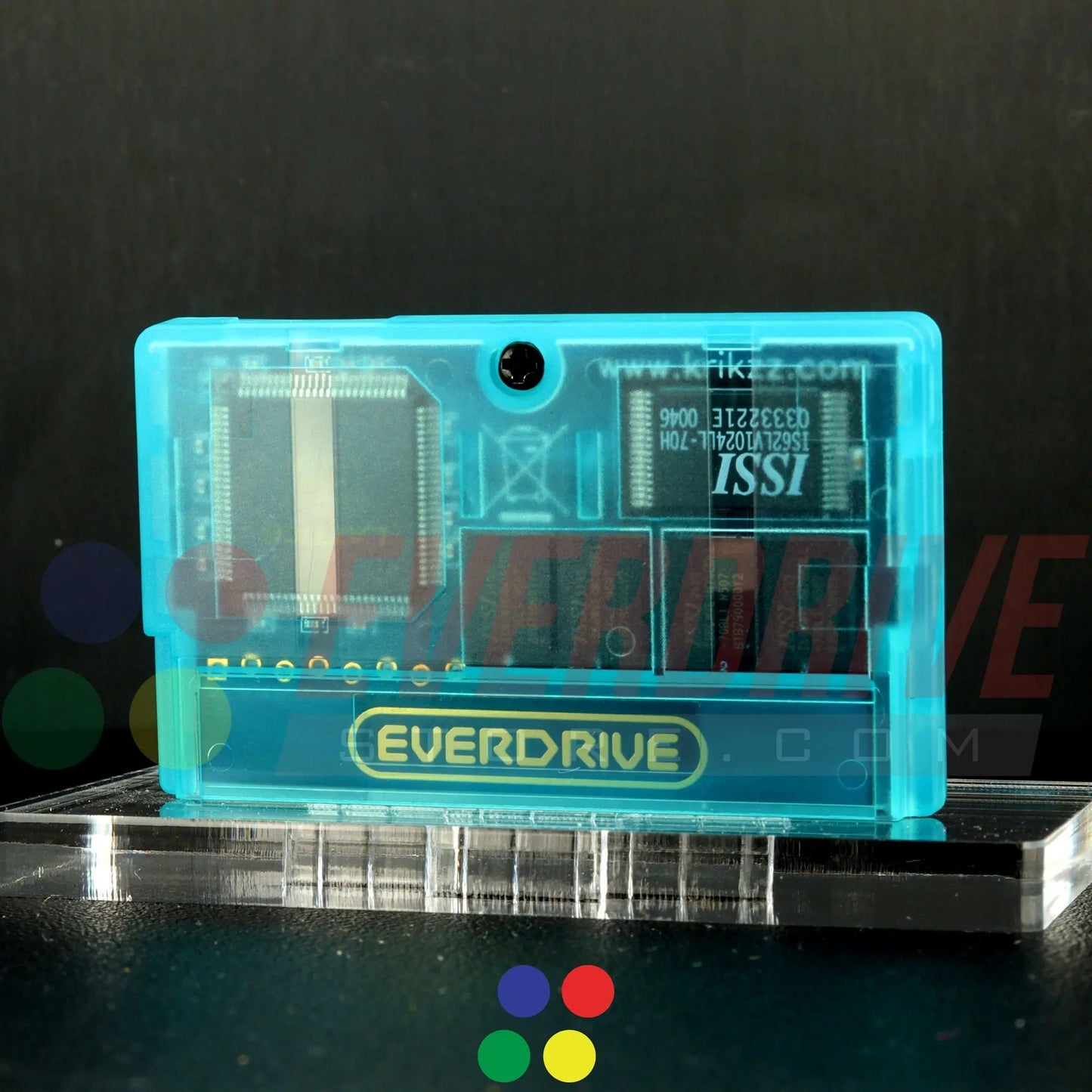 Everdrive GBA Mini - Frosted Turquoise Krikzz