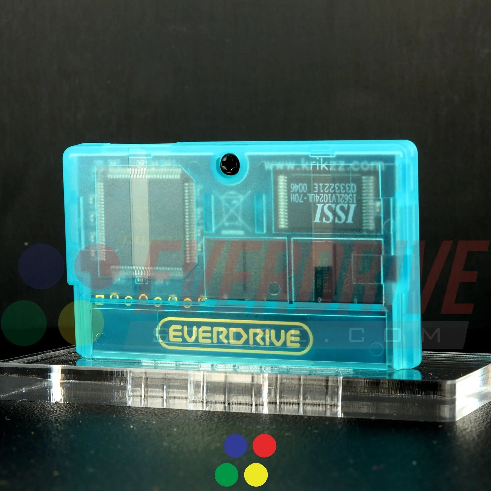 Everdrive GBA Mini - Frosted Turquoise Krikzz