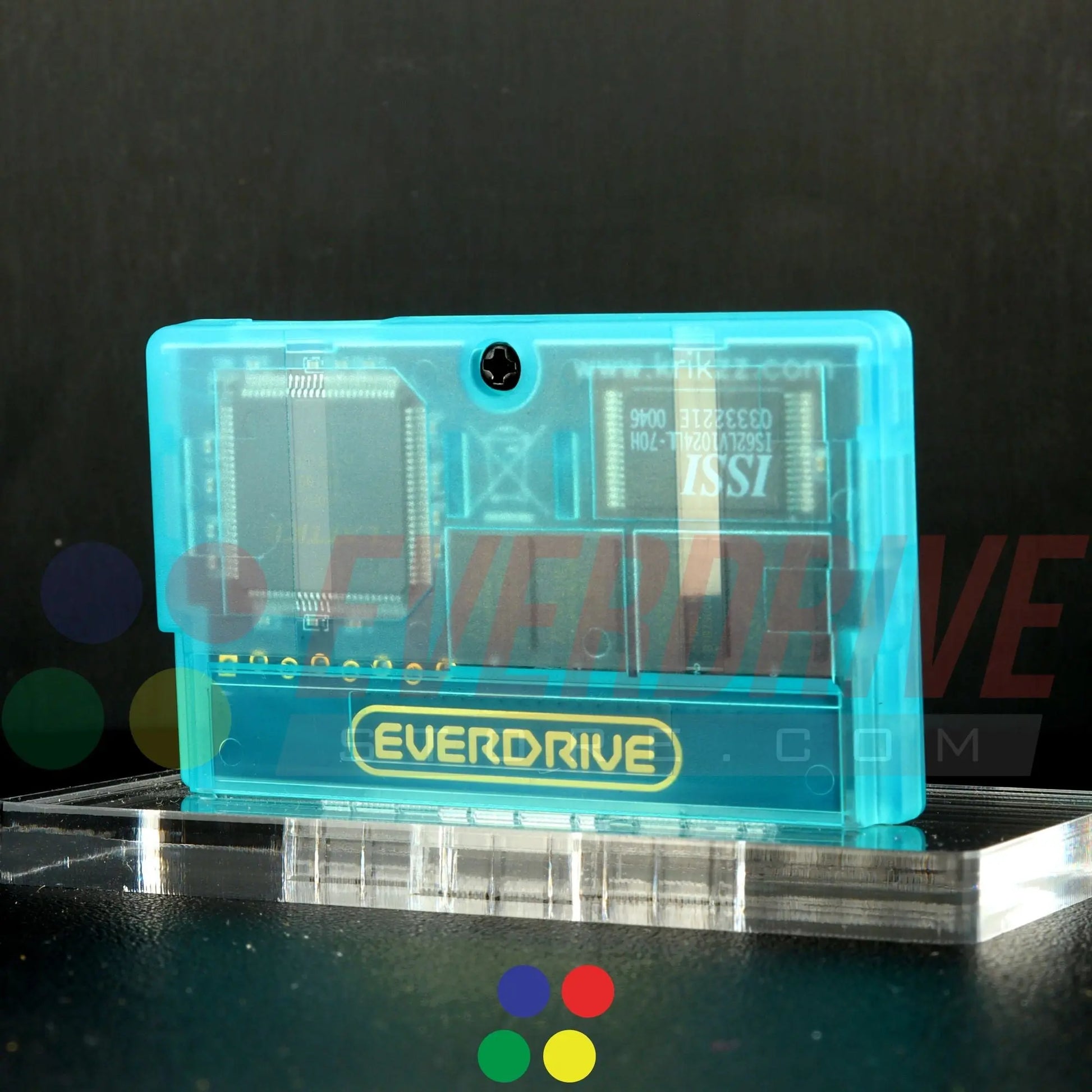 Everdrive GBA Mini - Frosted Turquoise Krikzz