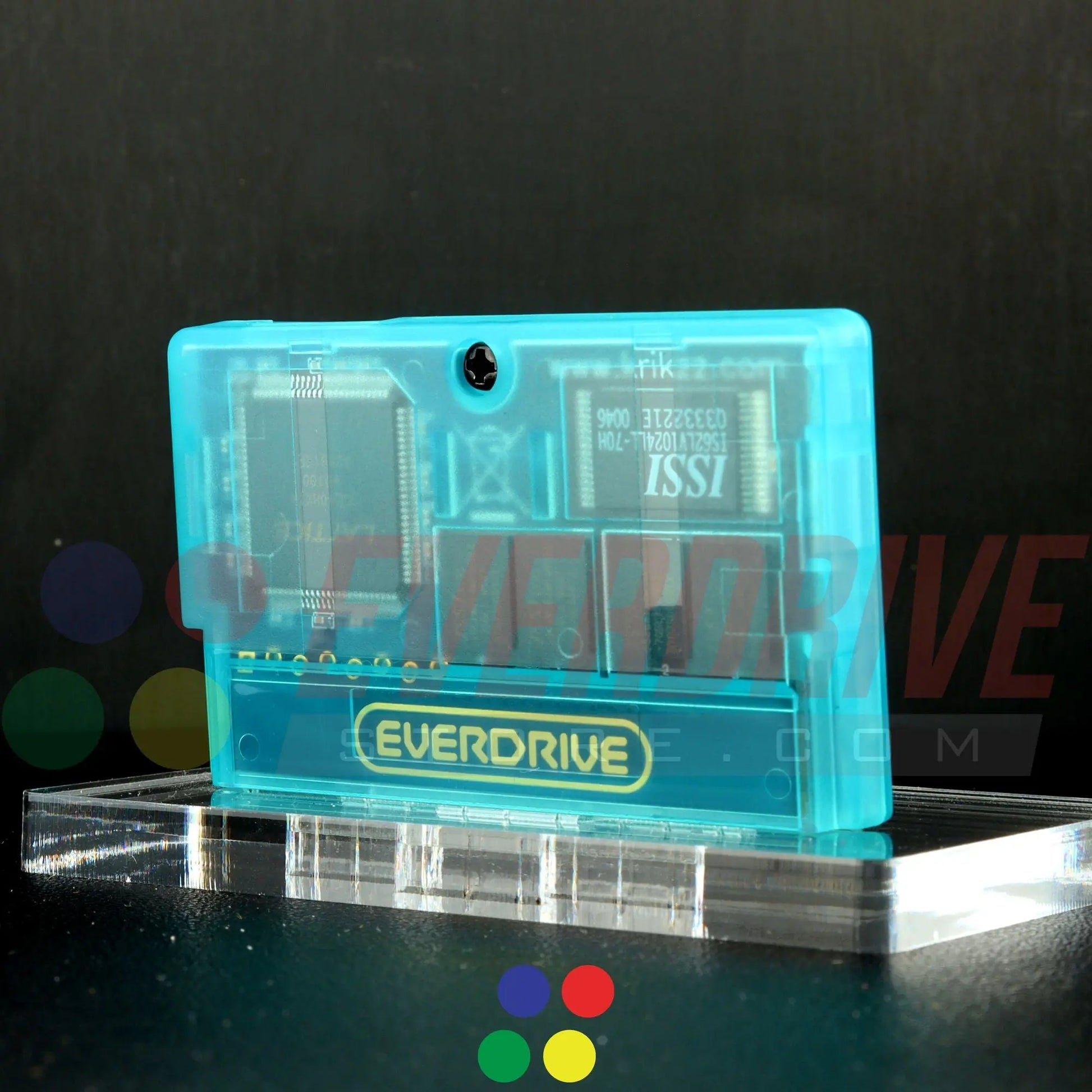 Everdrive GBA Mini - Frosted Turquoise Krikzz