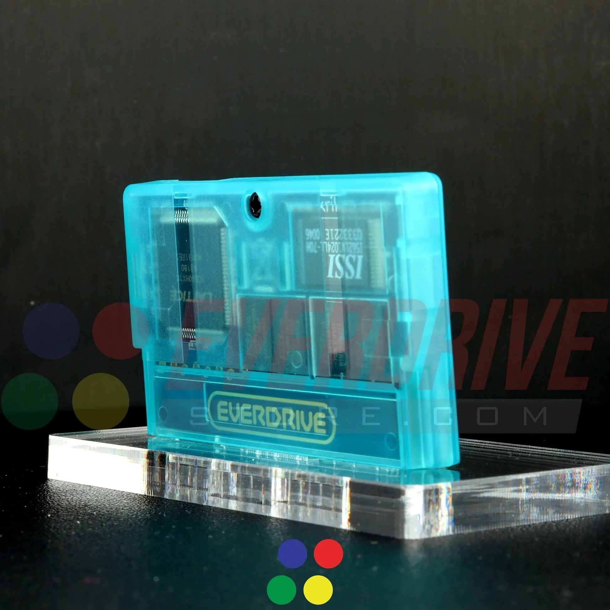 Everdrive GBA Mini - Frosted Turquoise Krikzz