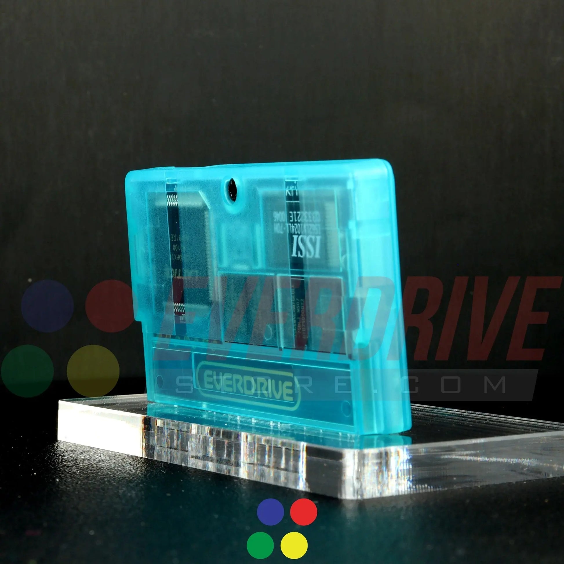 Everdrive GBA Mini - Frosted Turquoise Krikzz