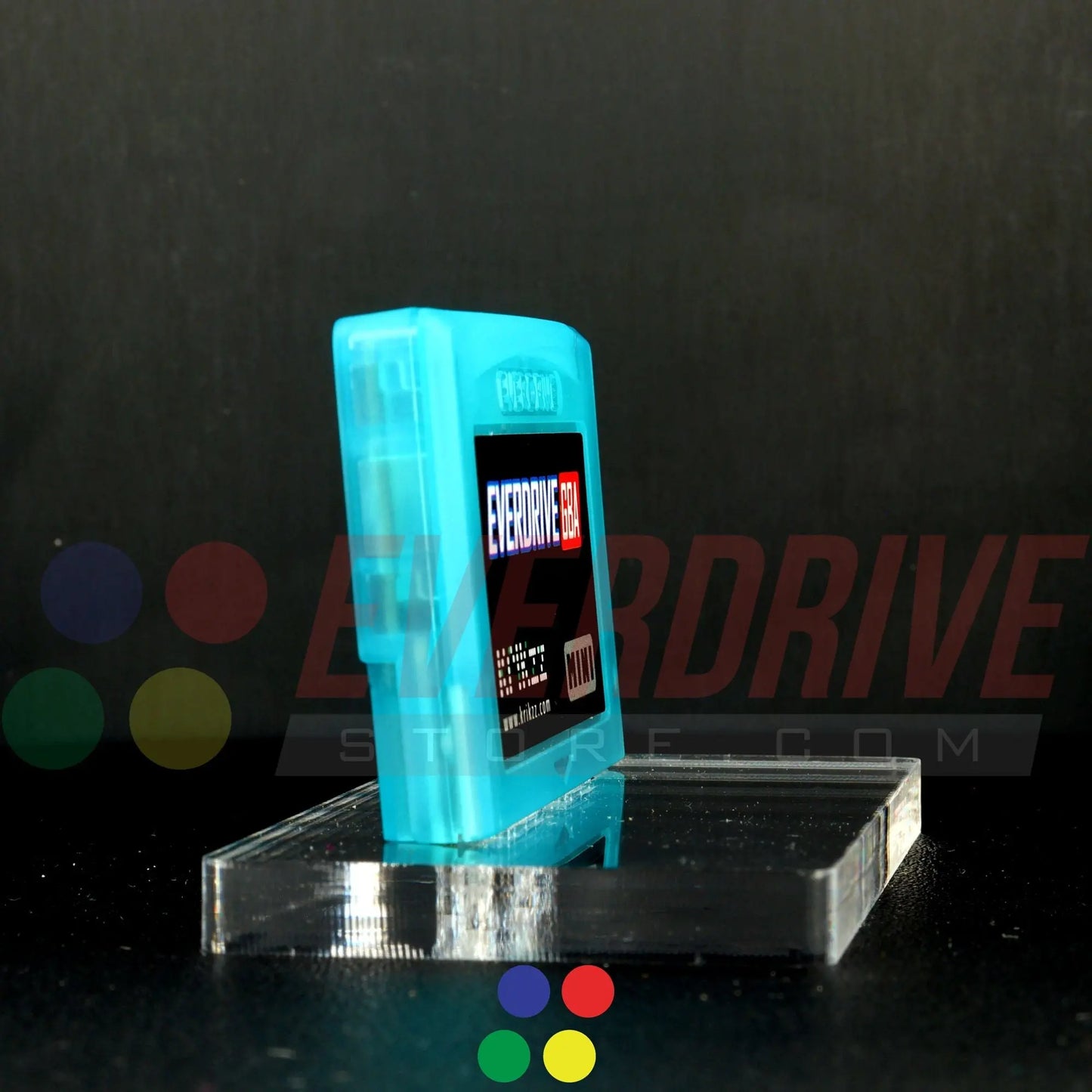 Everdrive GBA Mini - Frosted Turquoise Krikzz