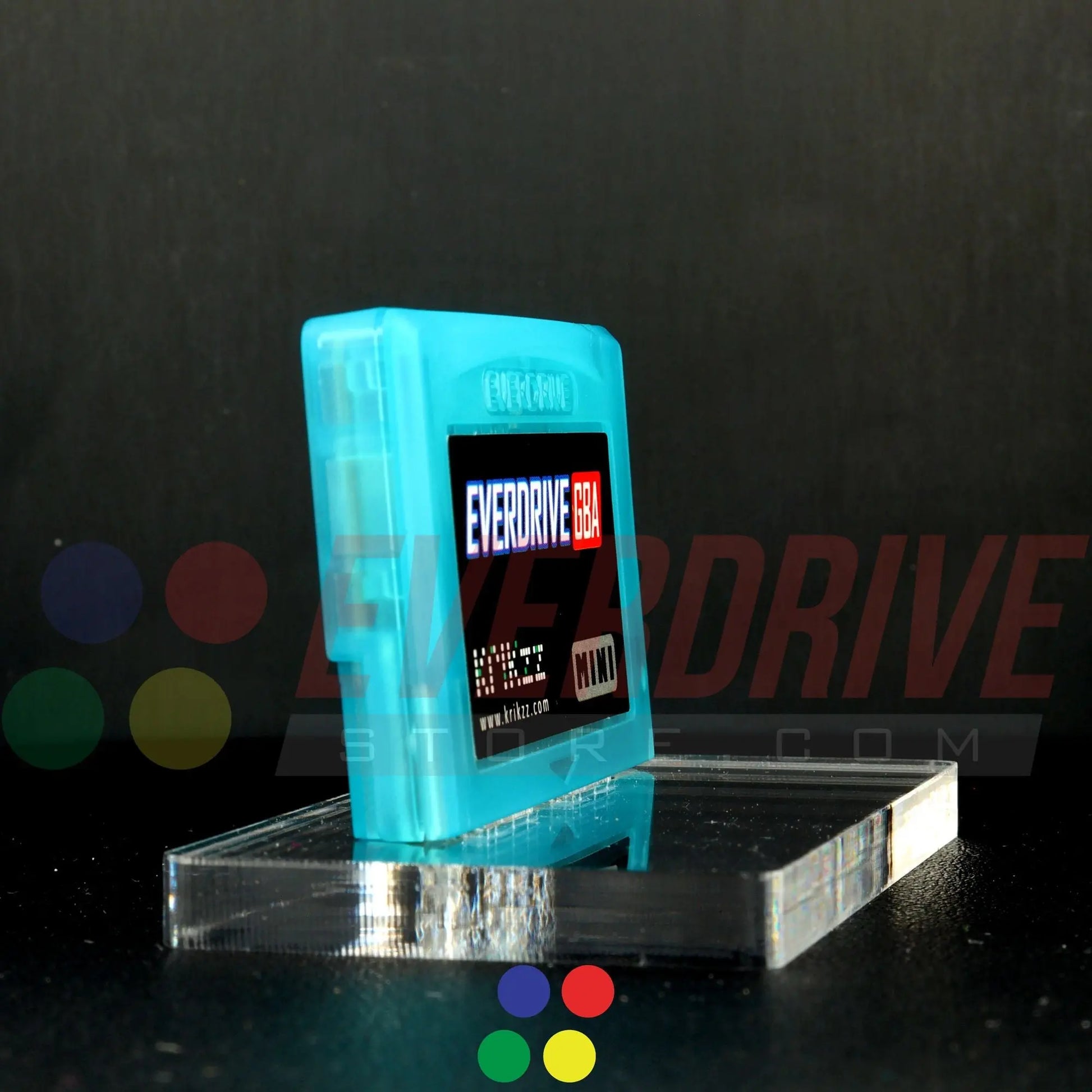 Everdrive GBA Mini - Frosted Turquoise Krikzz