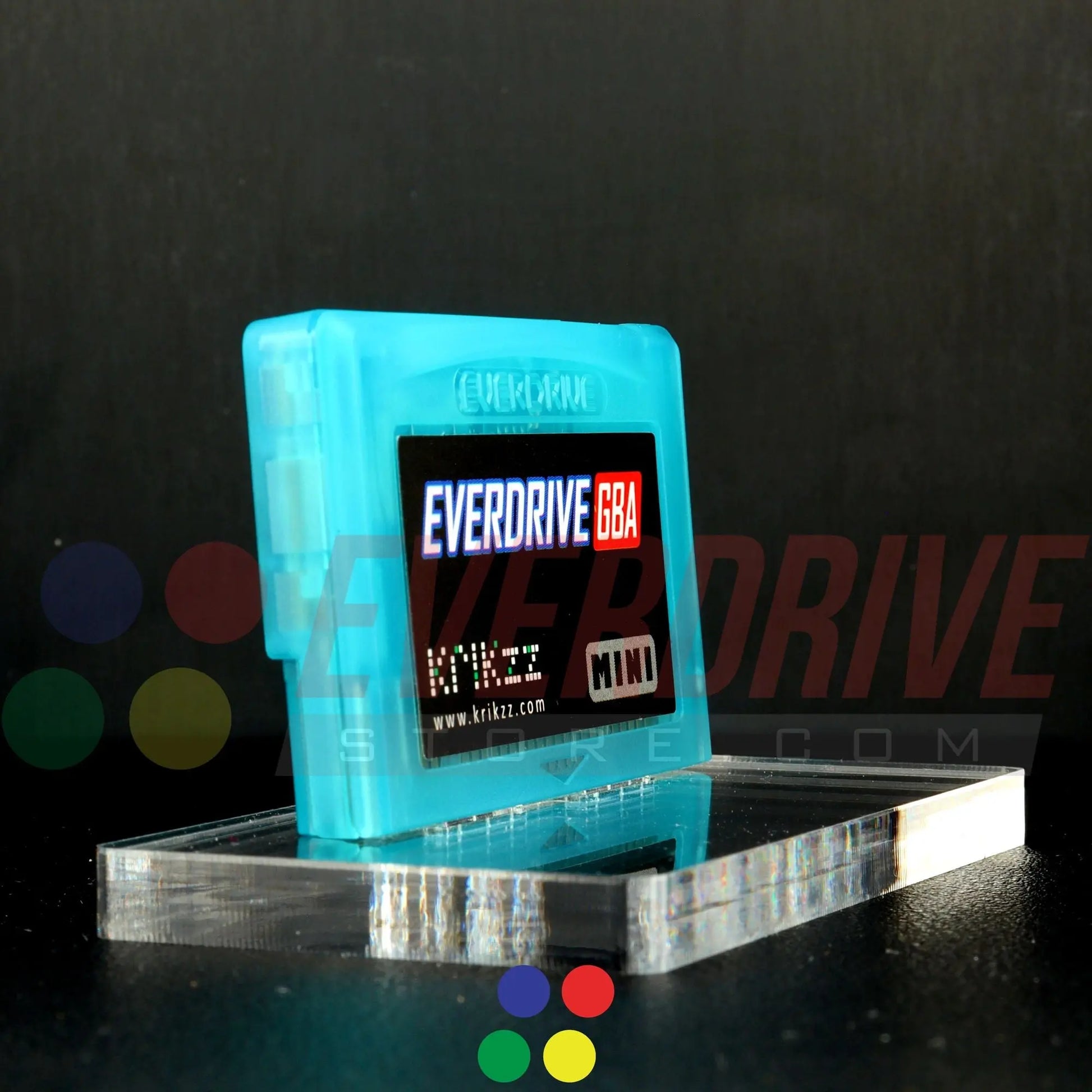 Everdrive GBA Mini - Frosted Turquoise Krikzz