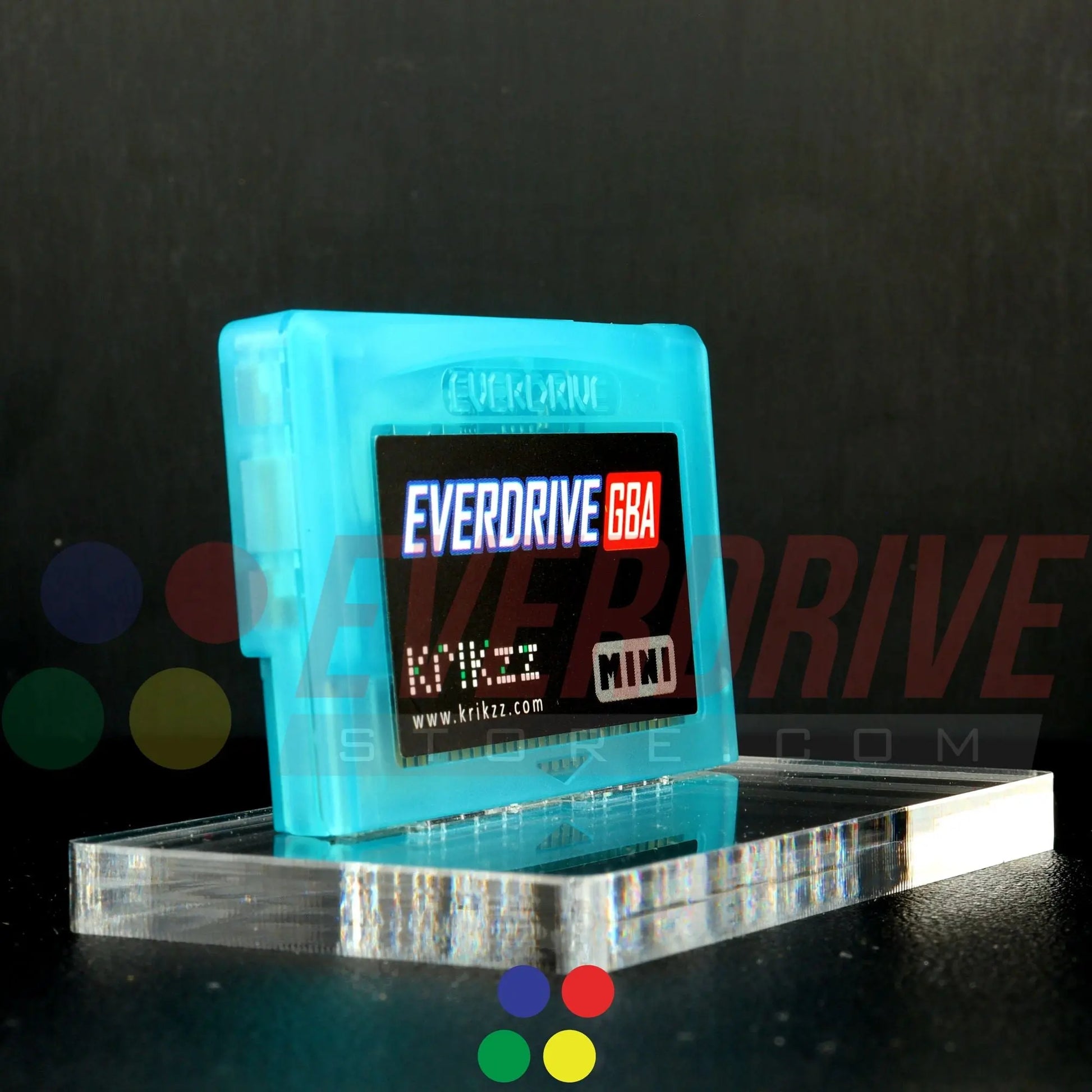 Everdrive GBA Mini - Frosted Turquoise Krikzz