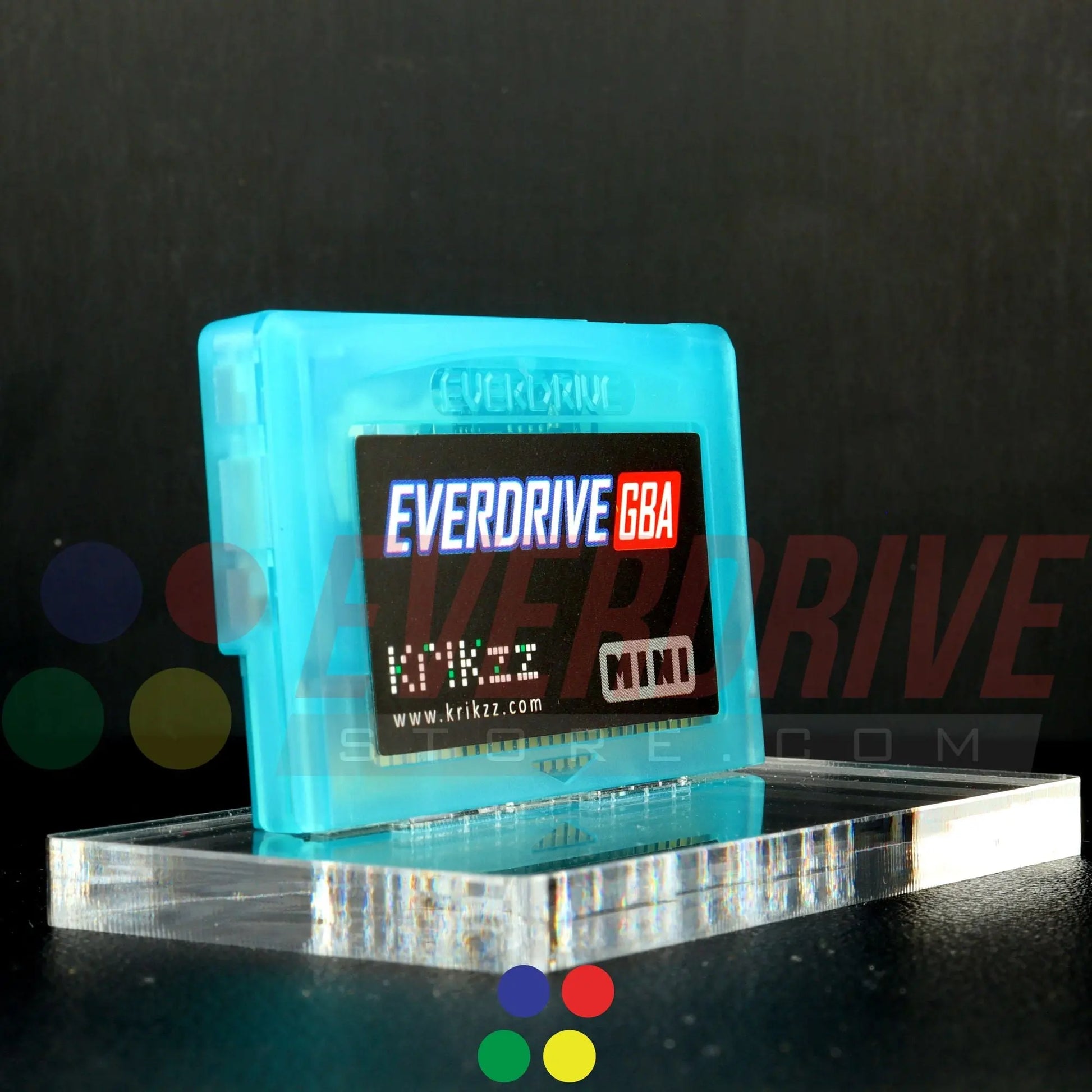 Everdrive GBA Mini - Frosted Turquoise Krikzz