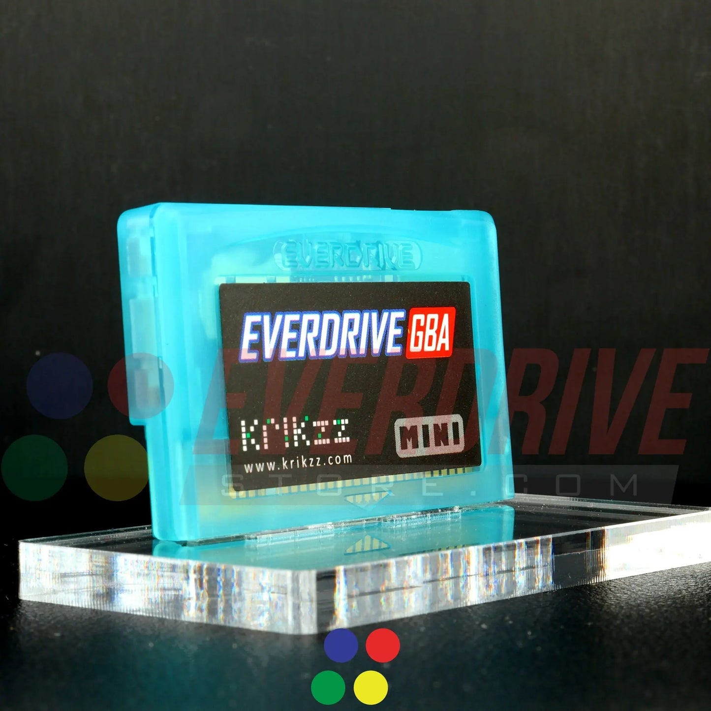 Everdrive GBA Mini - Frosted Turquoise Krikzz