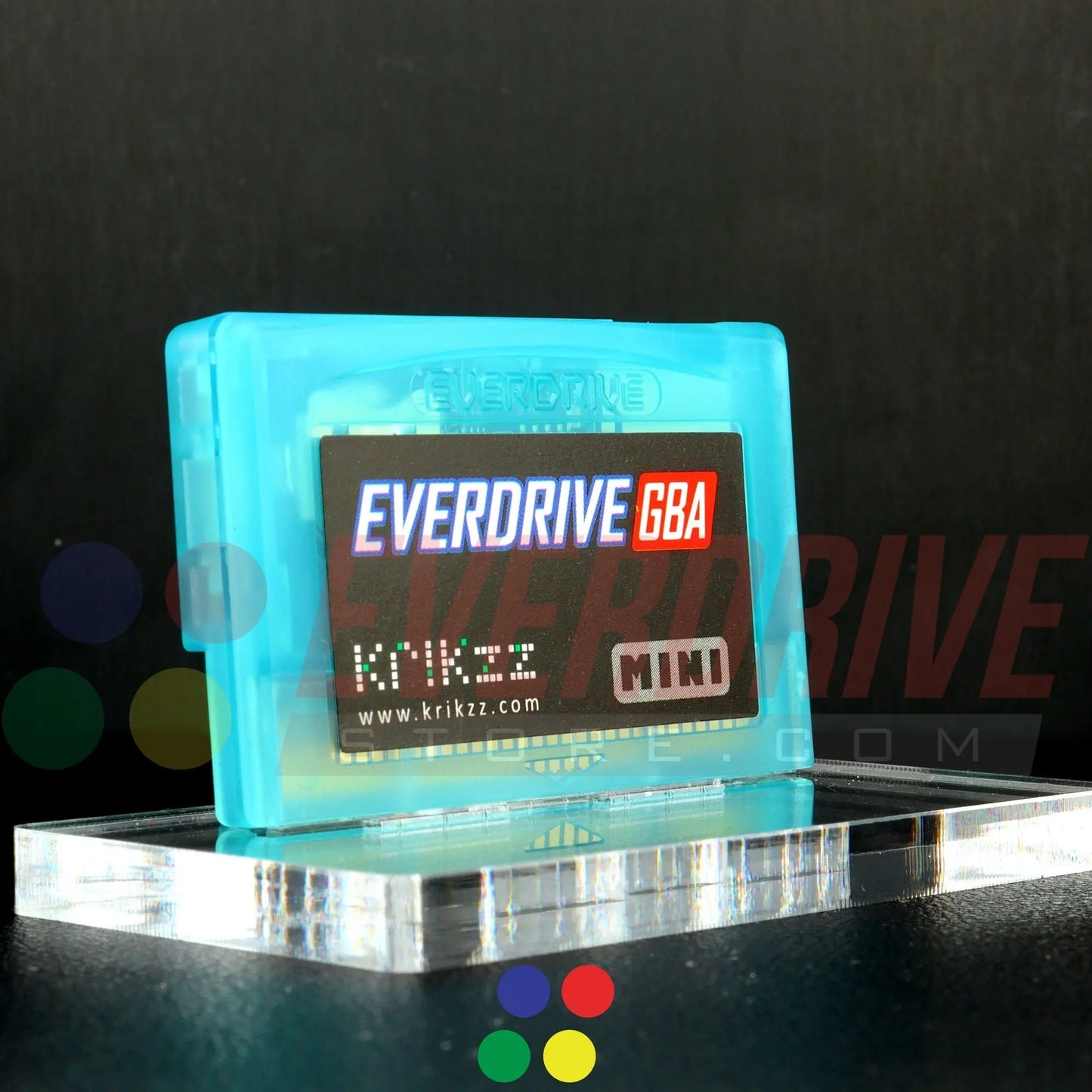 Everdrive GBA Mini - Frosted Turquoise Krikzz