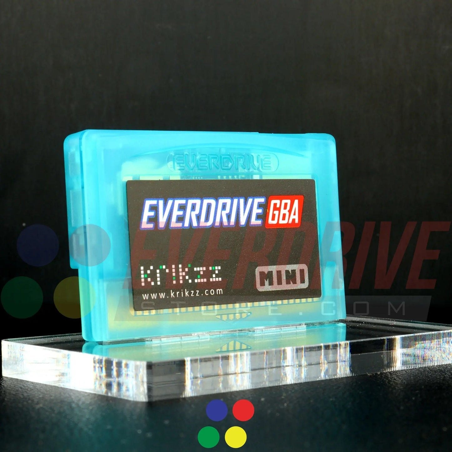 Everdrive GBA Mini - Frosted Turquoise Krikzz