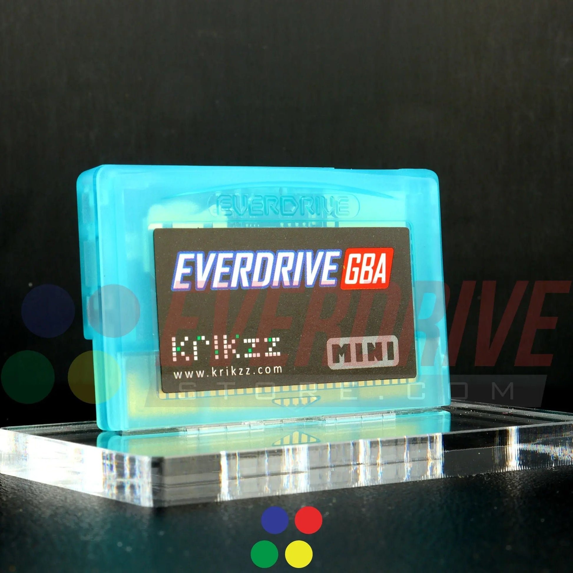 Everdrive GBA Mini - Frosted Turquoise Krikzz