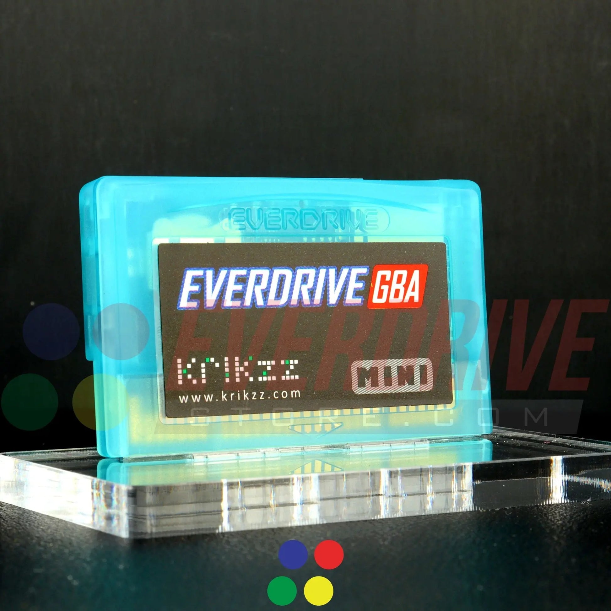 Everdrive GBA Mini - Frosted Turquoise Krikzz