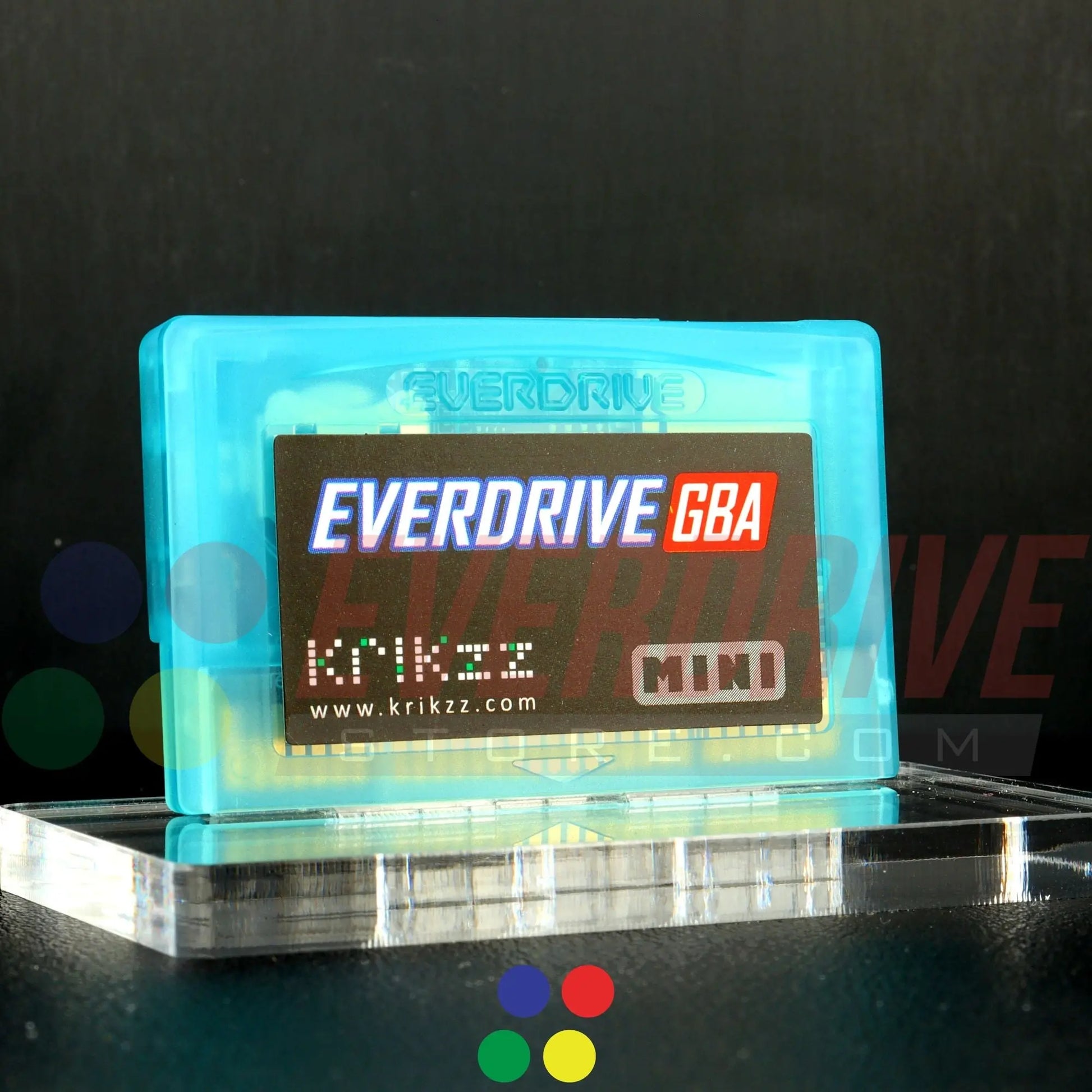 Everdrive GBA Mini - Frosted Turquoise Krikzz