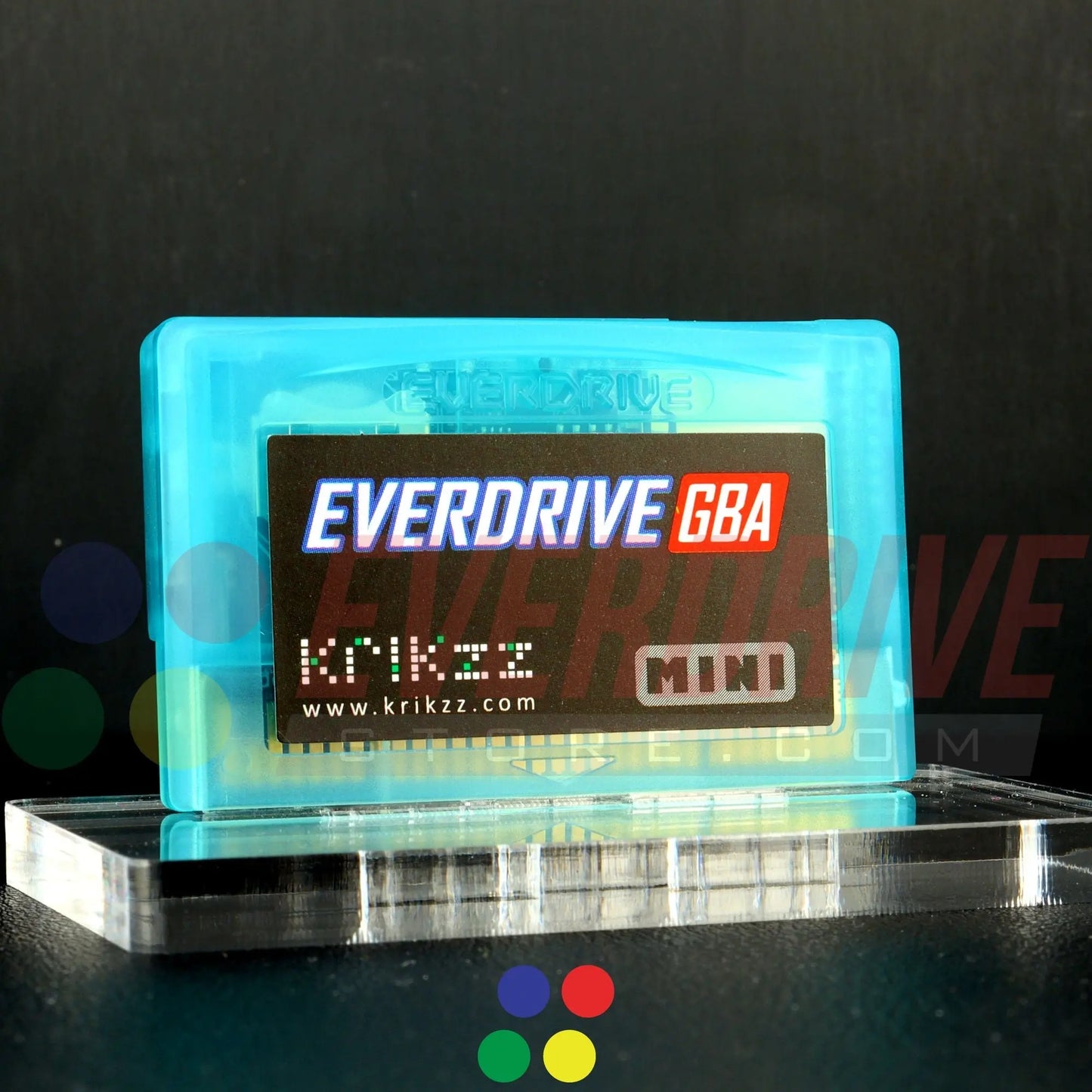 Everdrive GBA Mini - Frosted Turquoise Krikzz