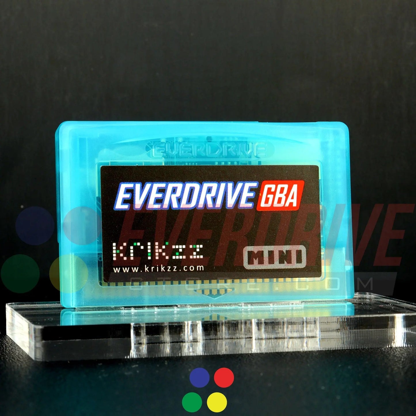 Everdrive GBA Mini - Frosted Turquoise Krikzz