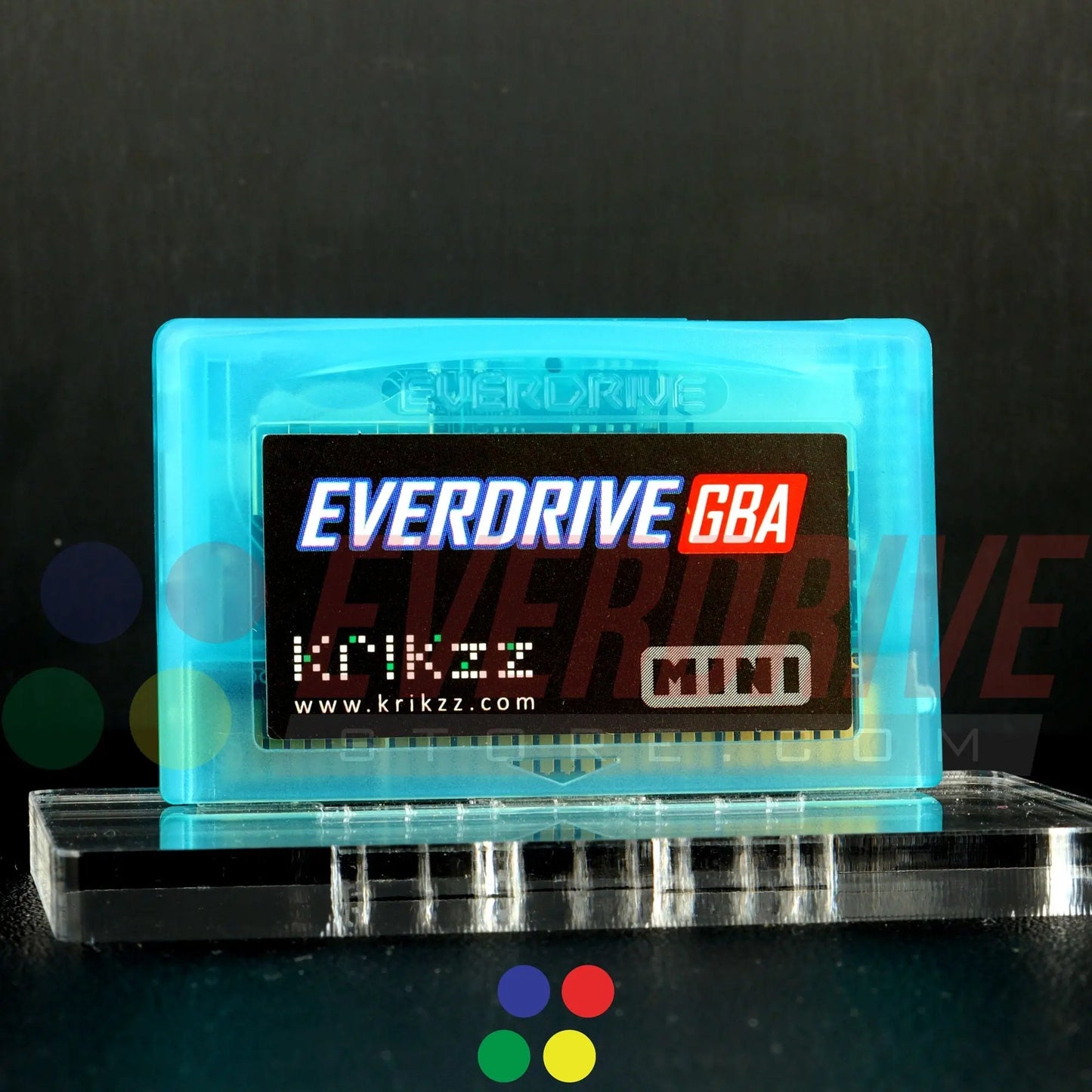 Everdrive GBA Mini - Frosted Turquoise Krikzz