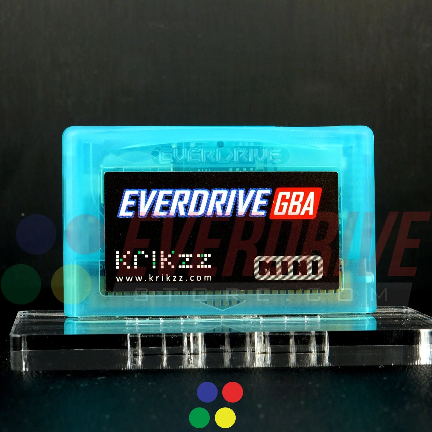 Everdrive GBA Mini - Frosted Turquoise Krikzz