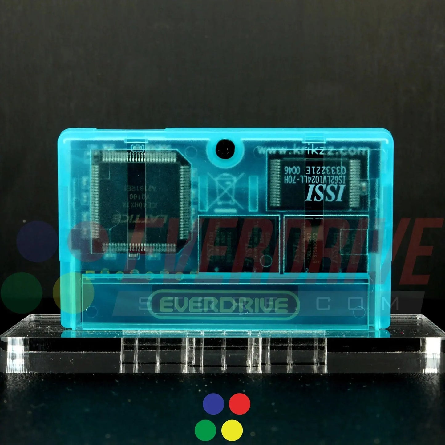 Everdrive GBA Mini - Frosted Turquoise Krikzz