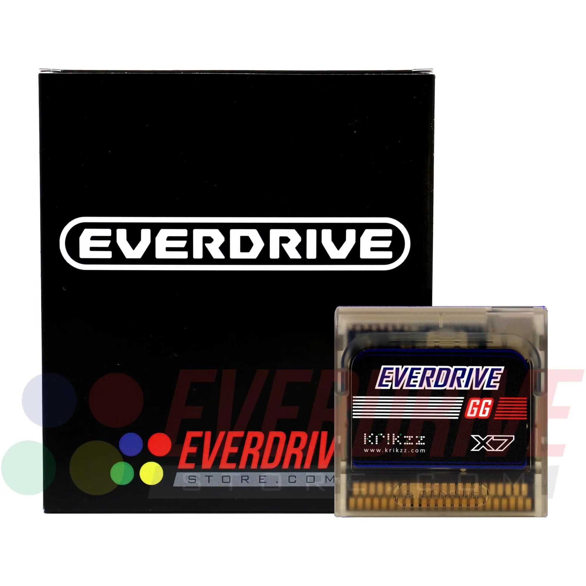 Everdrive GG X7 - Frosted Black Krikzz