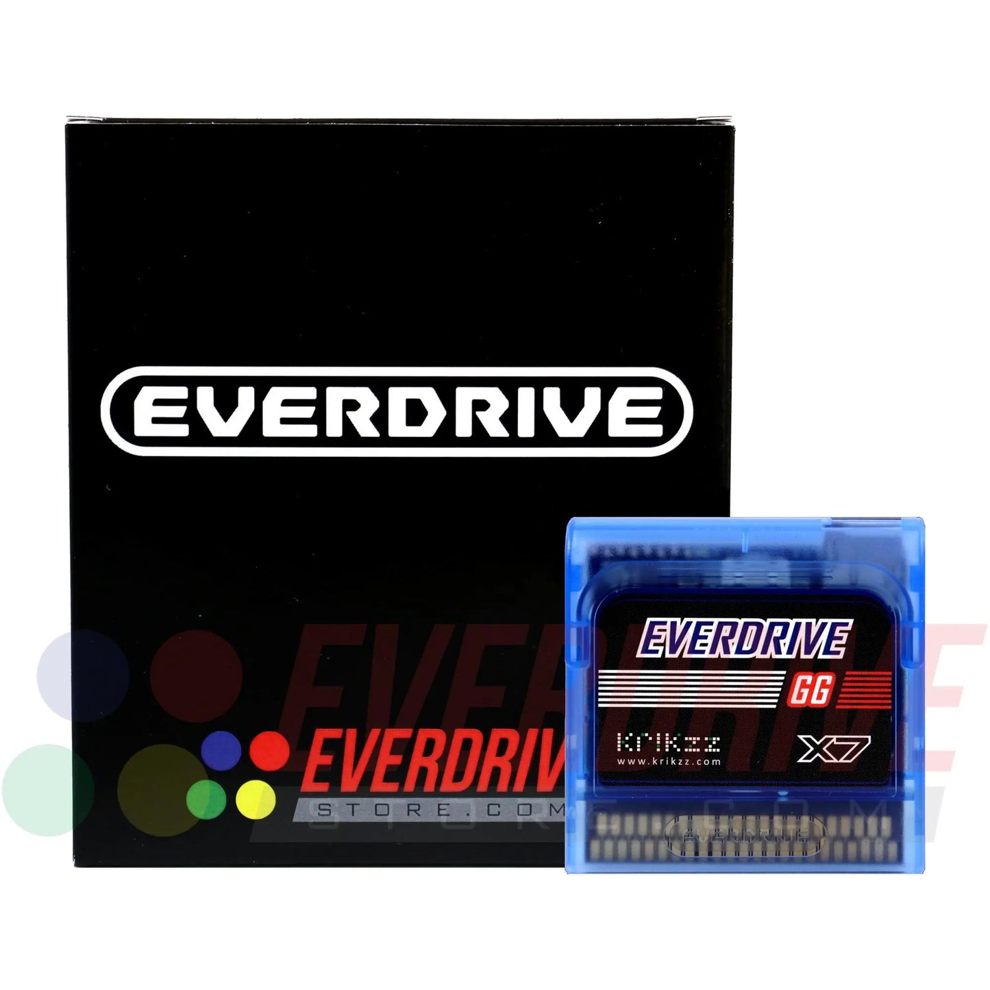 Everdrive GG X7 - Frosted Blue Krikzz