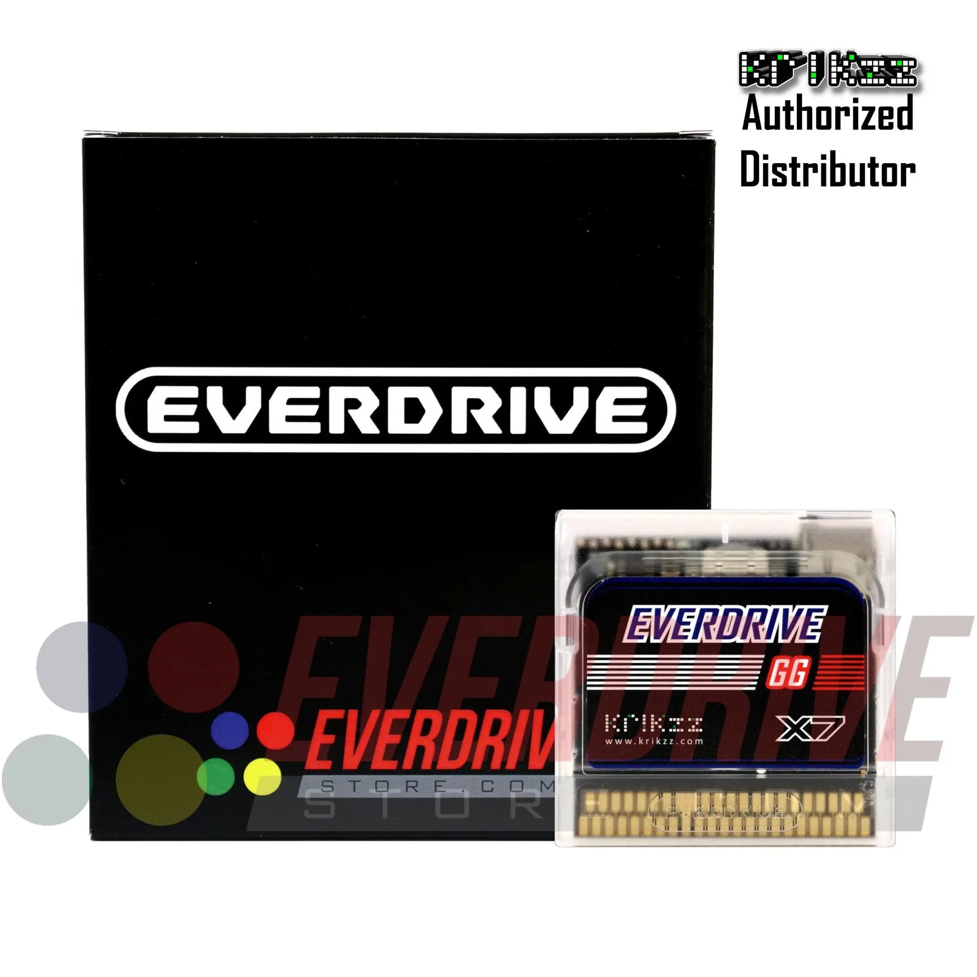 Everdrive GG X7 - Frosted Clear by Krikzz for Game Gear Krikzz