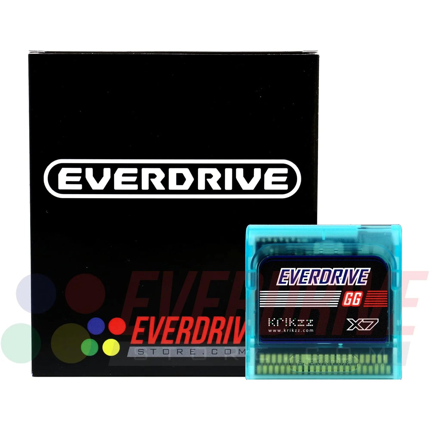 Everdrive GG X7 - Frosted Turquoise by Krikzz for Game Gear Krikzz