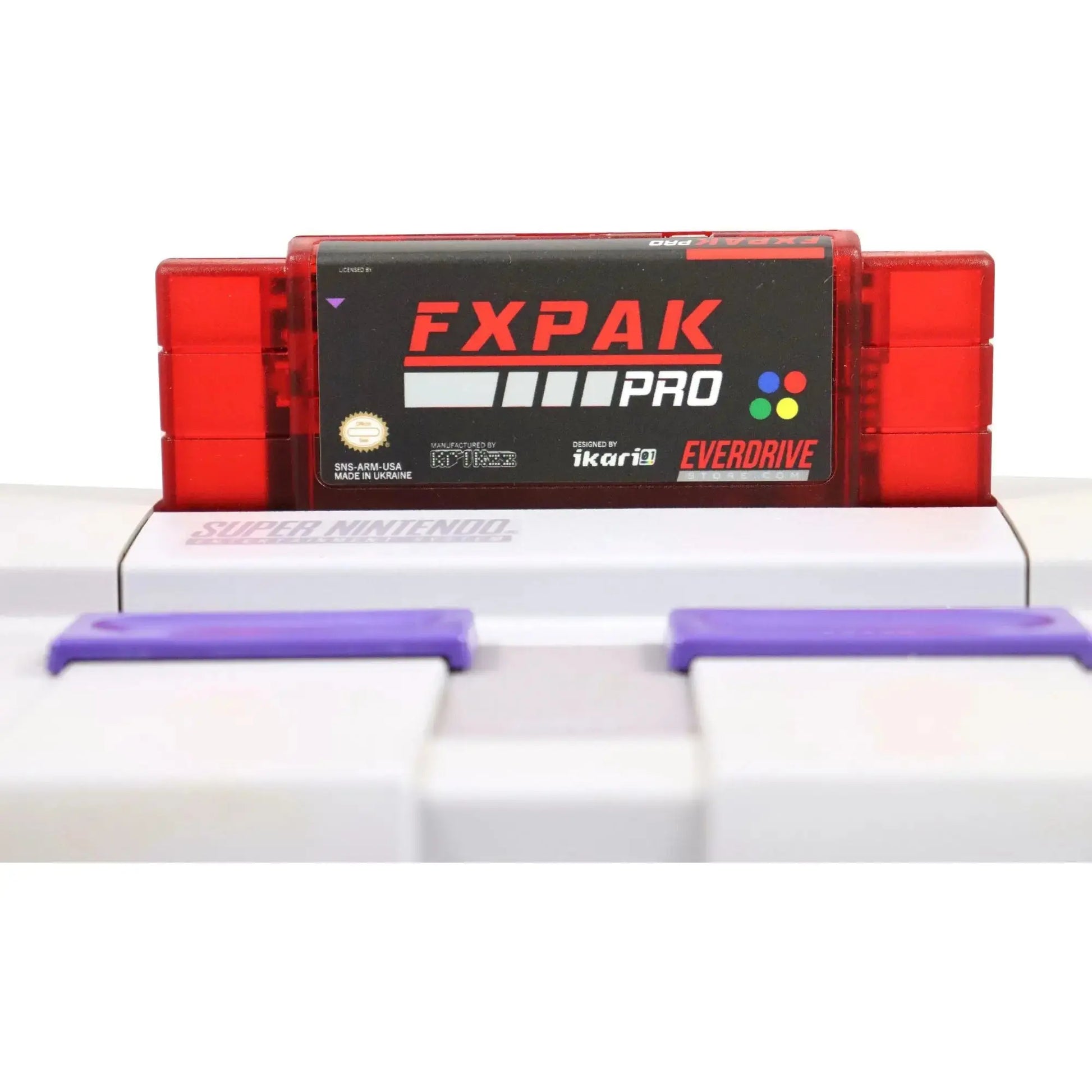 FXPAK Pro NAS - Frosted Red by Krikzz for SNES EverdriveStore.com