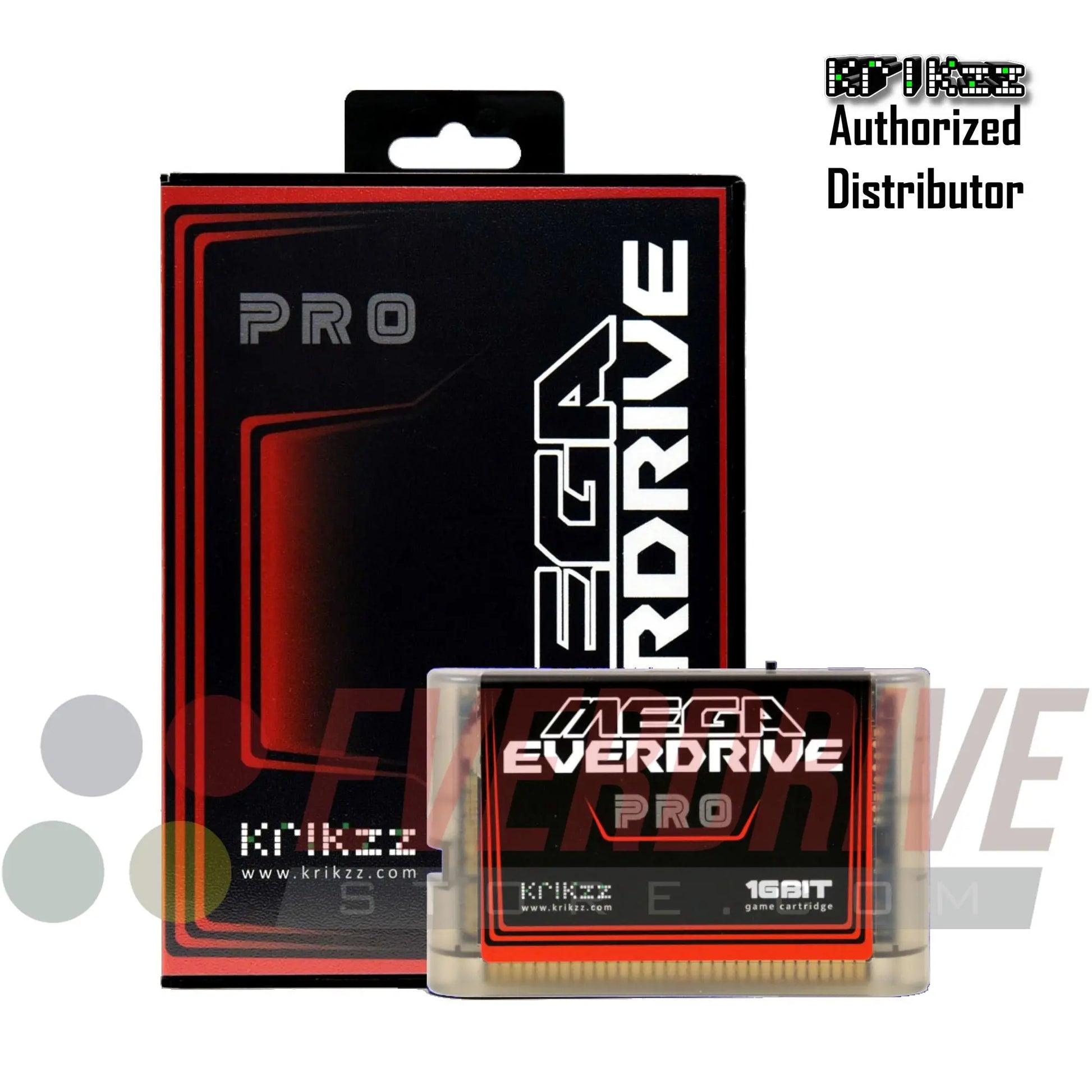 Mega Everdrive PRO - Frosted Black by Krikzz for Genesis or Mega Drive Krikzz