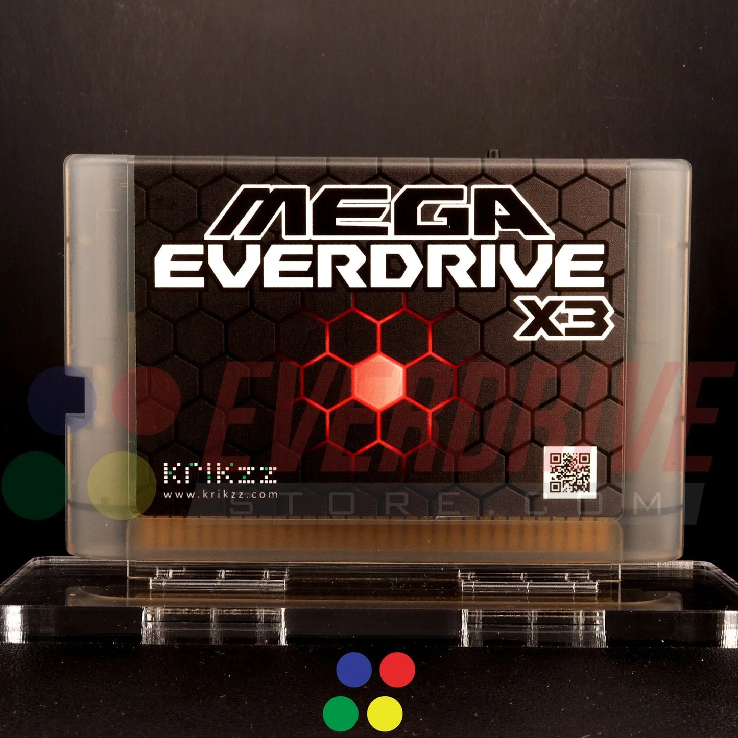 Mega Everdrive X3 - Frosted Black Krikzz