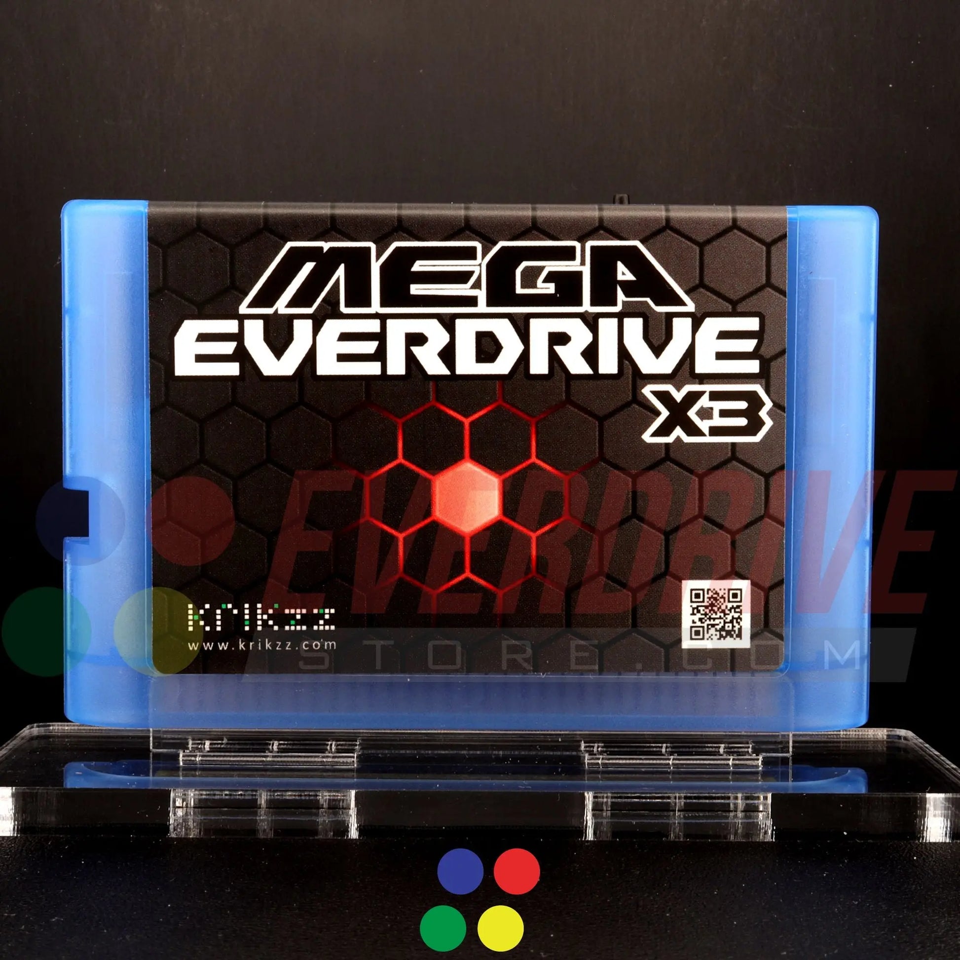 Mega Everdrive X3 - Frosted Blue Krikzz