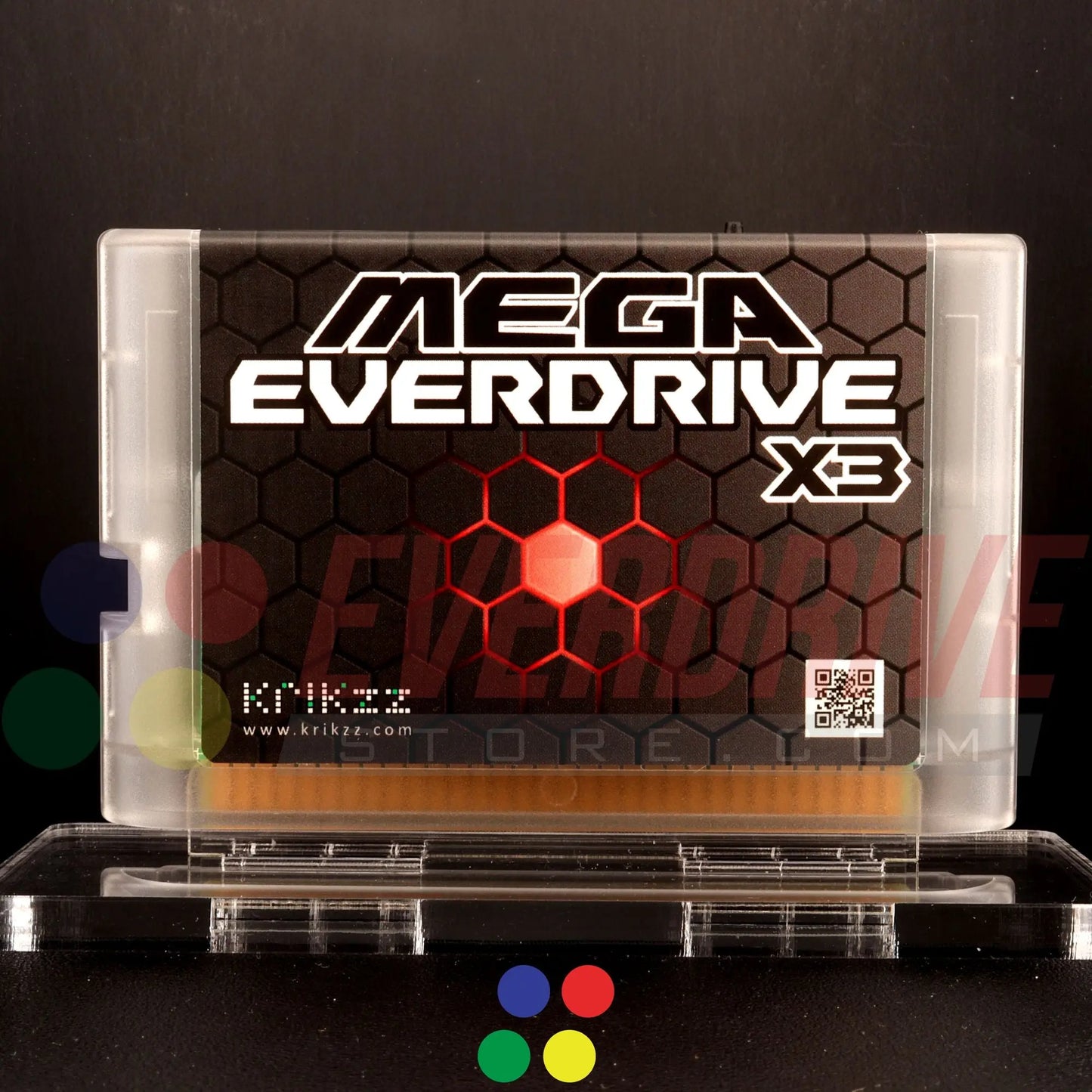 Mega Everdrive X3 - Frosted Clear Krikzz