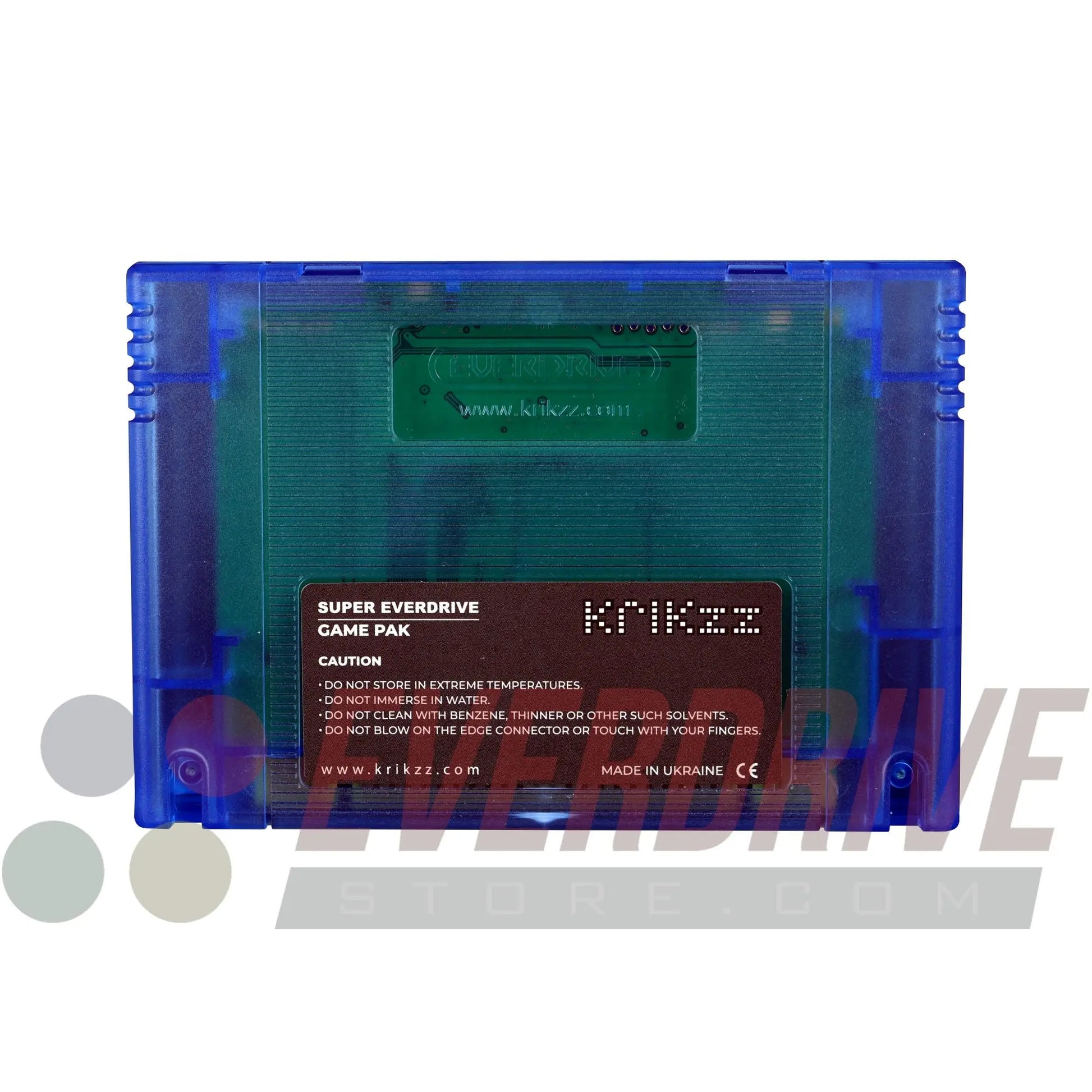 Super Everdrive X5 - Frosted Blue by Krikzz for SNES or Super Famicom Krikzz