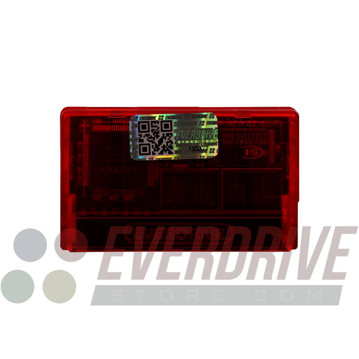 Everdrive GBA Mini - Frosted Red by Krikzz for GBA